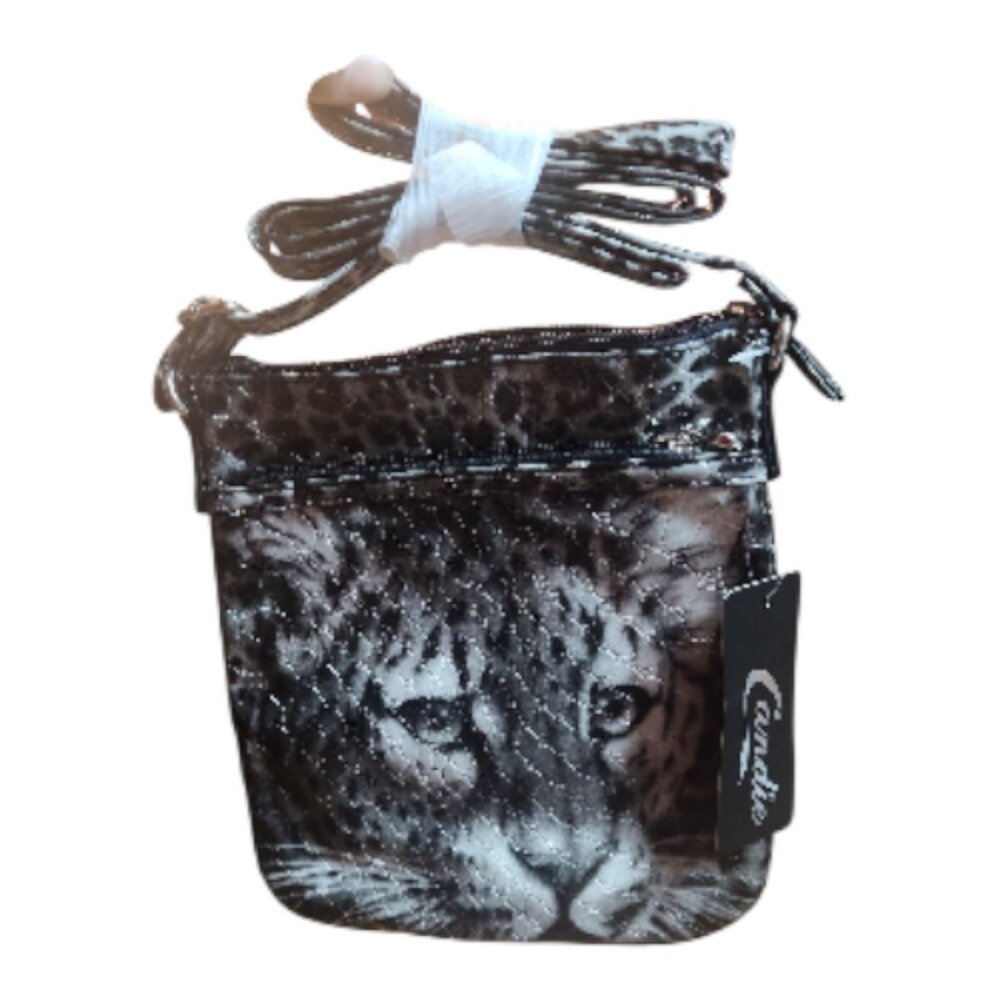Candies Leopard Print Crossbody Bag - Picture 4 of 5